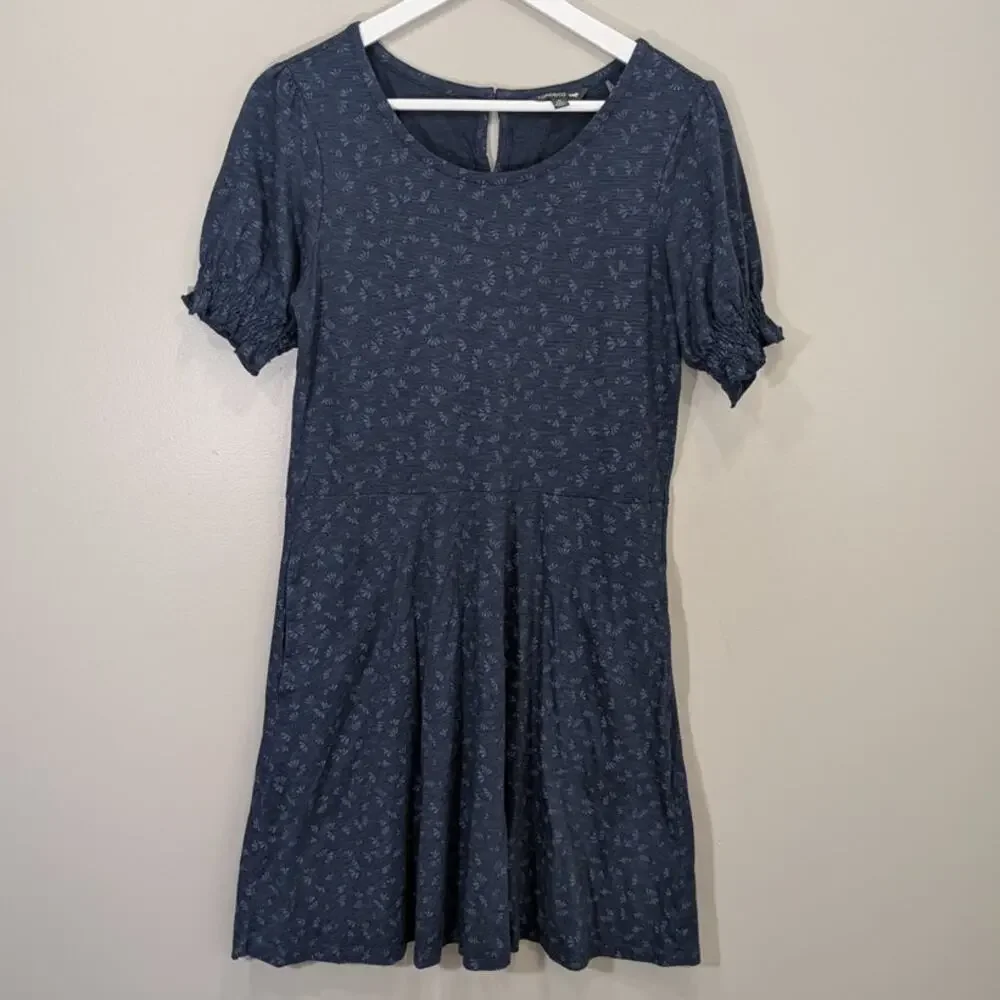 Toad & Co. Laurel Dress Blue CottageCore Coastal KidCore Feminine - Size M